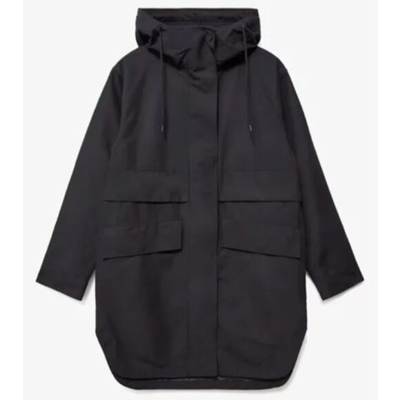 Everlane The ReNew Anorak Jacket Black M MWT - Picture 2 of 8